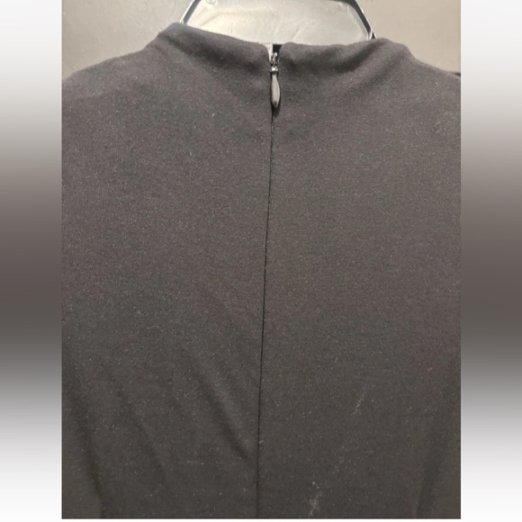 ASOS ARRANGE contrast fabric sculpted maxi dress w/ pleat skirt black cream Sz 2 - Picture 9 of 12